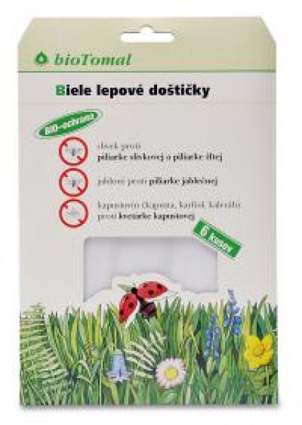 lapače hmyzu biele
